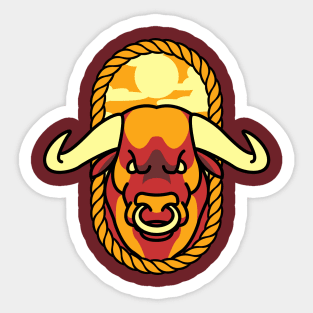 Angry Bull Sticker